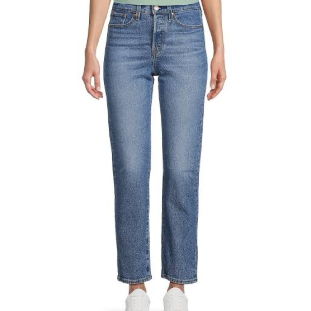 Levi's Womens Wedgie Jeans High Rise straight jeans size 26 medium denim pants